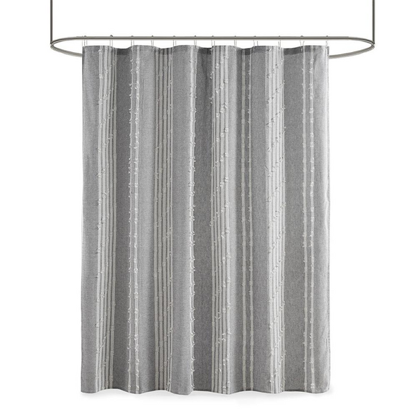 Cotton Jacquard Shower Curtain - Stylish and Sophisticated Bathroom Décor