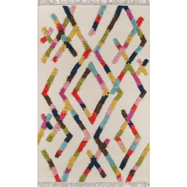 Contemporary Rectangle Area Rug - Multi, 2' X 3' | Novogratz by Momeni