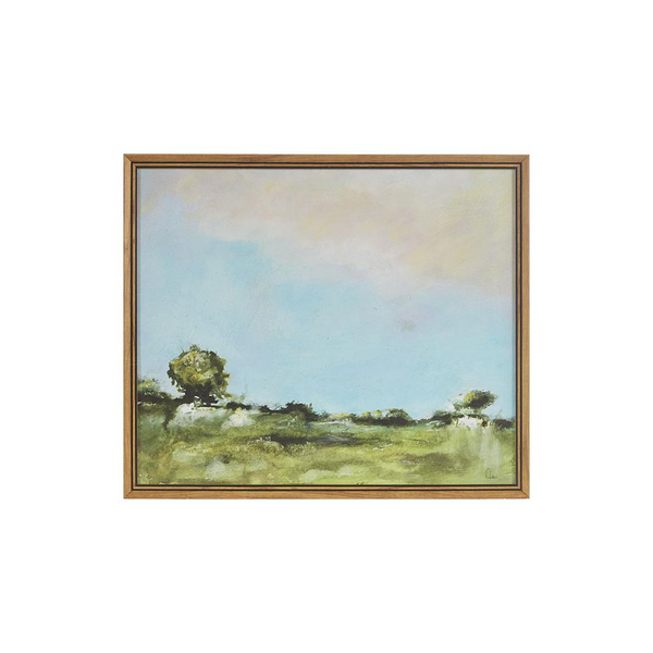 Abstract Landscape Framed Canvas Wall Art - Martha Stewart Farmhouse Collection