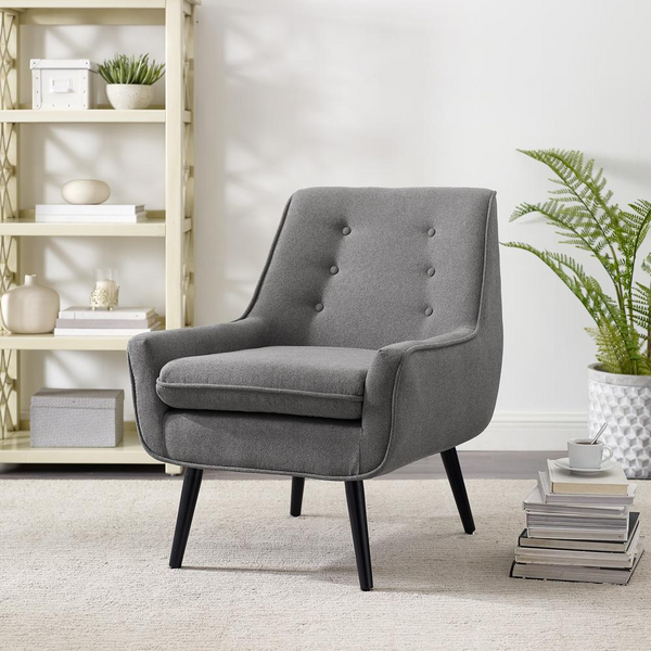 Trelis Chair - Modern Gray Flannel Upholstered Seating