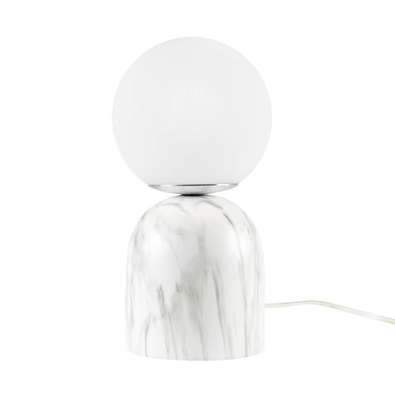 Frosted Glass Globe Resin Table Lamp - Modern Accent Lighting for Your Home