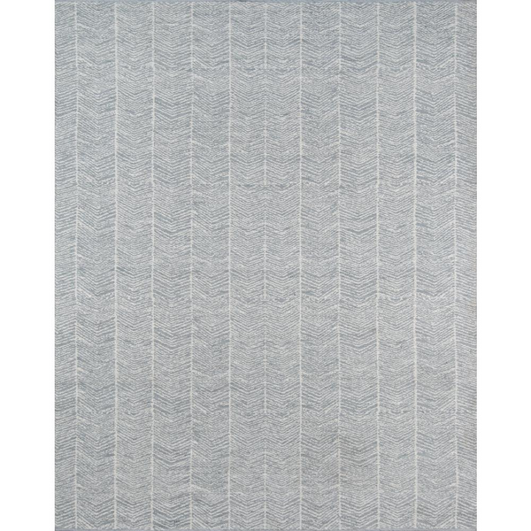 Contemporary Rectangle Area Rug, Grey, 7'6" X 9'6" - Hand Woven, Reversible, and Sustainable