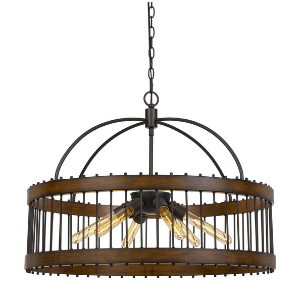 Cantania 60W X 6 Metal Pendant Fixture - Industrial Style Lighting