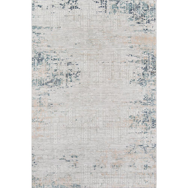 Traditional Rectangle Area Rug, Silver, 5'1" X 7'7" - Elegant and Durable