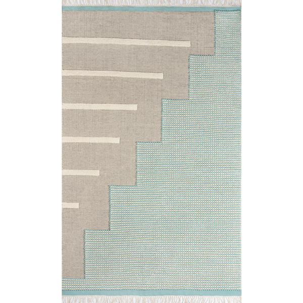 Contemporary Rectangle Area Rug, Blue, 9' X 12' - Modern & Stylish Home Decor