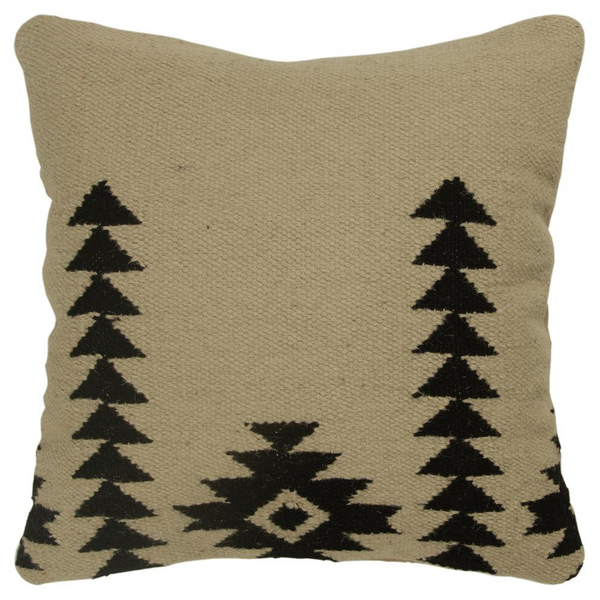 18" x 18" Down Filled Pillow - Hand-Crafted Southwest Design