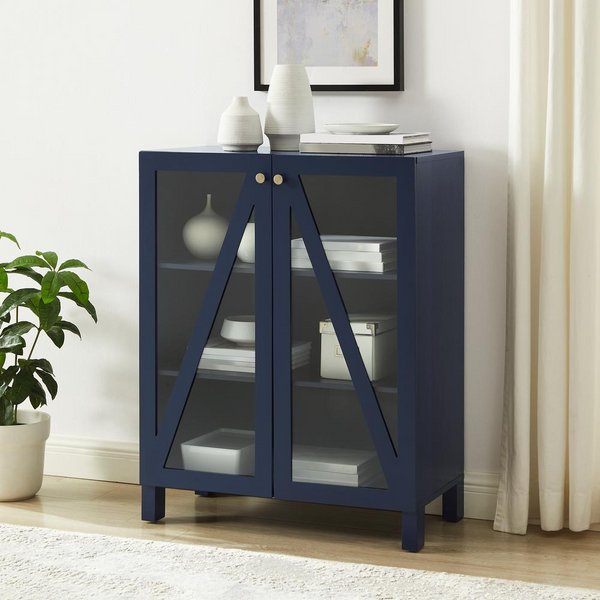 Cassai Stackable Storage Pantry Navy - Stylish Storage for Any Room