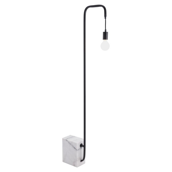 Lancia Floor Lamp Black - Modern Sophistication with Urban Industrial Charm