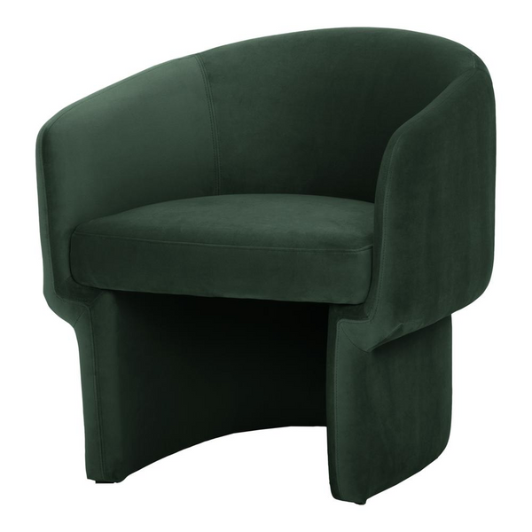 Franco Chair Dark Green - Contemporary Modern Accent Chair | Eco-Friendly & Stylish Seating