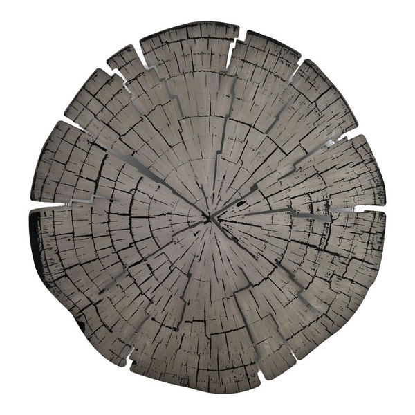 Rings Wall Décor - Metal Tree Cross-Section Art | Easy Installation