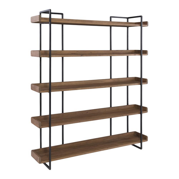 Vancouver Bookshelf Large - Sleek Contemporary 5 Level Shelf