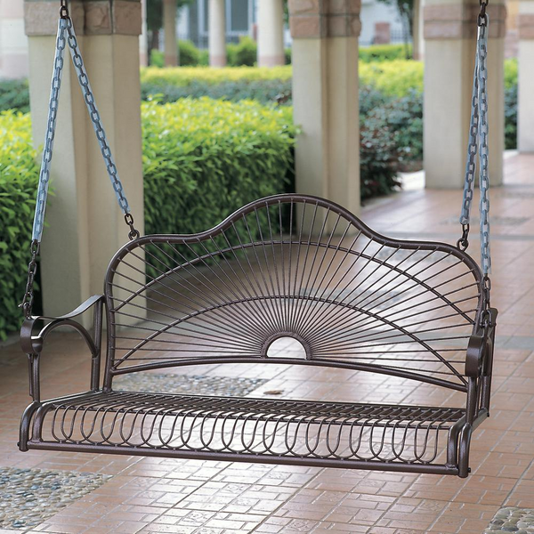 Sun Ray Iron Swing - Elegant and Durable Outdoor Swing