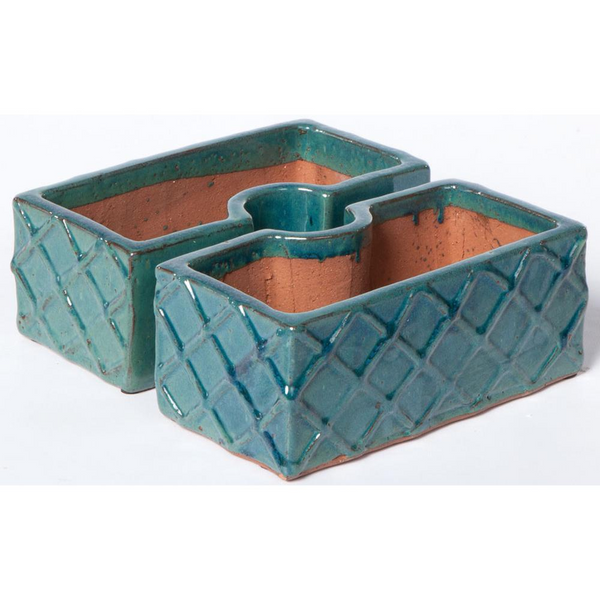 Trellis Square Umbrella Planter - Atlantis Blue | Buy Online at Best Price