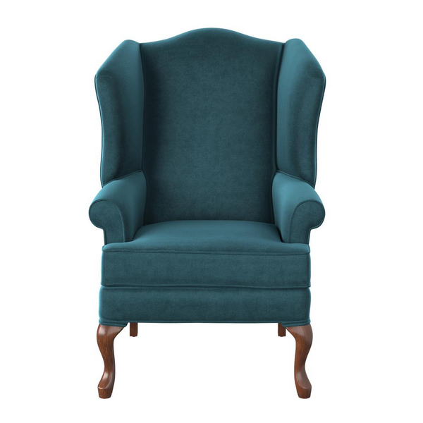 Elizabeth Ocean Wingback Chair - Handcrafted Comfort & Luxury | Made in USA