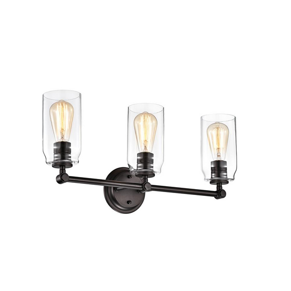 CHLOE Lighting JOYCE Contemporary 3 Light Rubbed Bronze Bath Vanity Fixture - 23" Wide