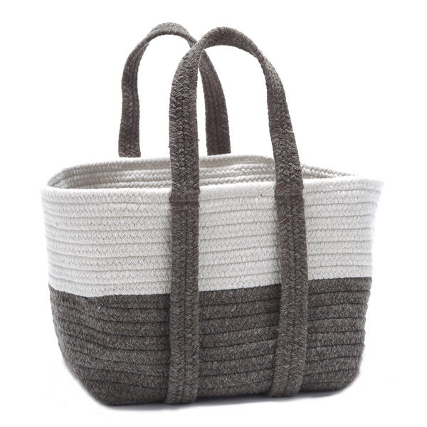 Farmhouse Square Basket 16x14x16 Bark - Stylish & Functional Storage Solution