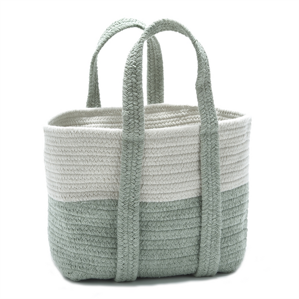 Farmhouse Square Basket 16x14x16 - Moss Green | Multi-Function Decorative Storage