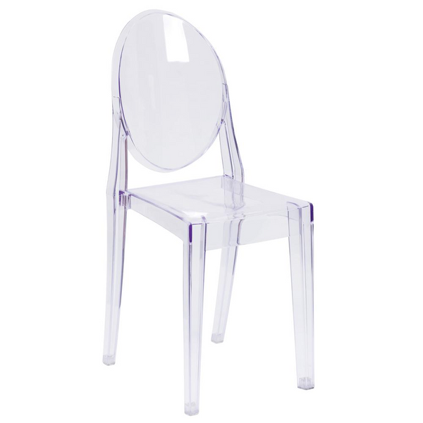 Transparent Crystal Ghost Side Chair - Modern Design and Versatile Function