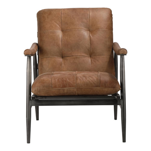 Shubert Accent Chair - Sophisticated Luxe Seating in Top-Grain Leather