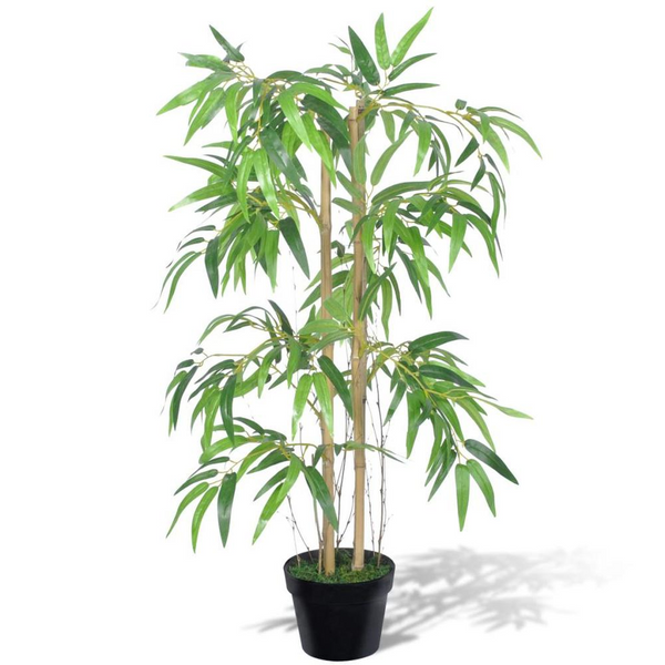 Artificial Bamboo Plant with Pot 35" - Realistic and Durable | Perfect for Home or Office