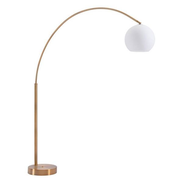 Griffith Floor Lamp Brass - Modern Arc Lighting for Stylish Homes