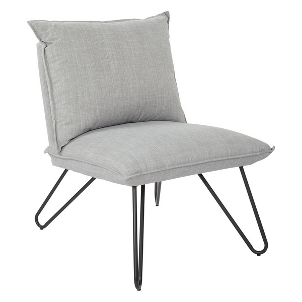 Riverdale Chair - Stylish Dove Grey Seating with Sleek Black Legs | Enhance Your Living Space