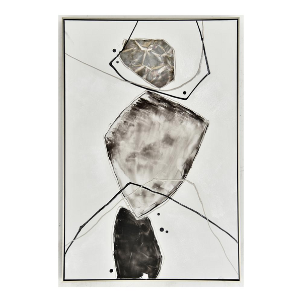 Gold Stone Abstract II - Contemporary Modern Wall Art