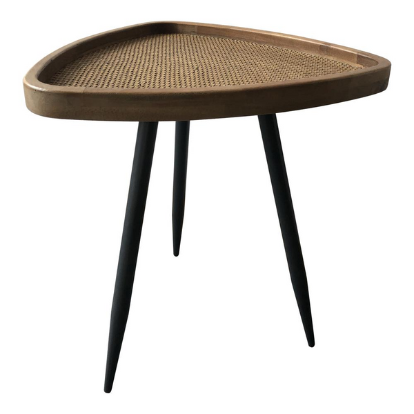 Rollo Rattan Side Table - Contemporary Modern Style