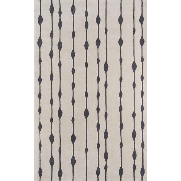 Contemporary Rectangle Area Rug, Grey, 5' X 8' - Modern Elegance & Comfort