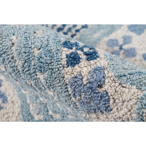 Transitional Rectangle Area Rug, Blue, 5' X 8'