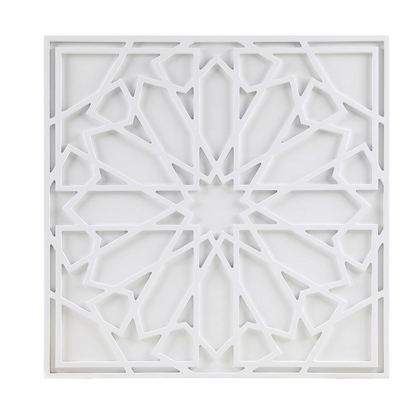 Boho Notion White Medallion Wood Wall Decor | Elegant Home Decor