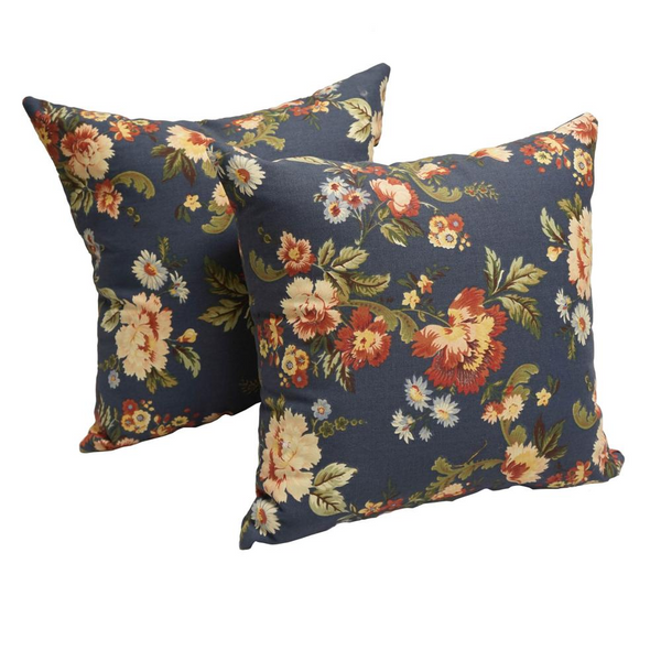 17-inch Jacquard Throw Pillows with Inserts (Set of 2) - Elegant Home Décor Accent