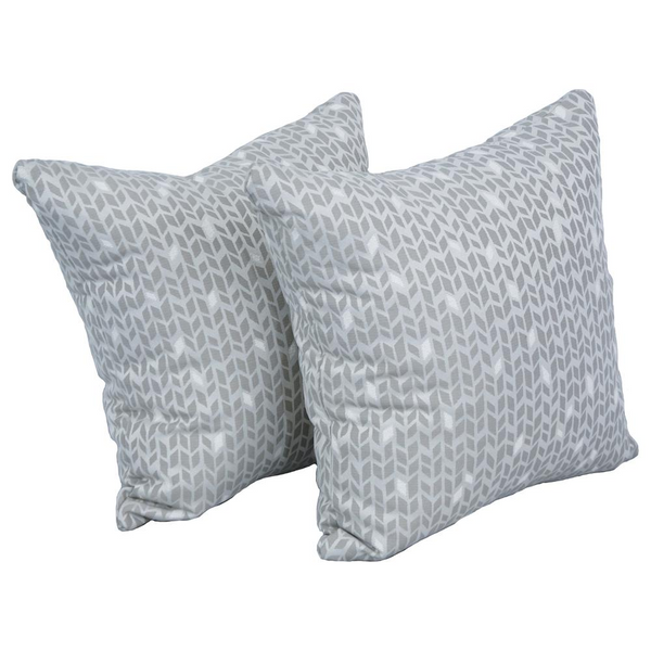 17-inch Jacquard Throw Pillows with Inserts (Set of 2) – Elegant Home Décor