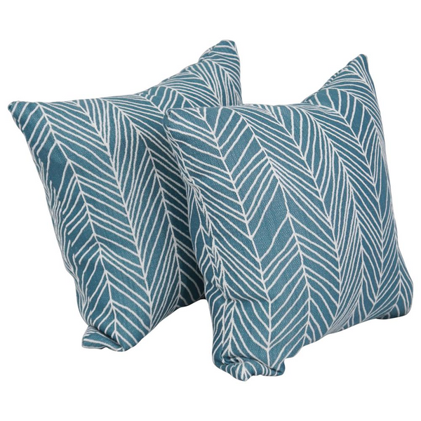 Elegant 17-inch Jacquard Throw Pillows with Inserts (Set of 2) – Stylish Home Décor Accessories