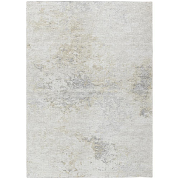 Indoor/Outdoor Accord AAC35 Ivory Washable 10' x 14' Rug - Modern Elegance for Any Space