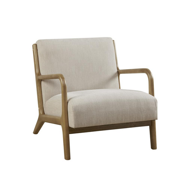 INK+IVY Novak Lounge Chair - Mid-Century Style, Solid Wood Frame, Upholstered Seat and Back