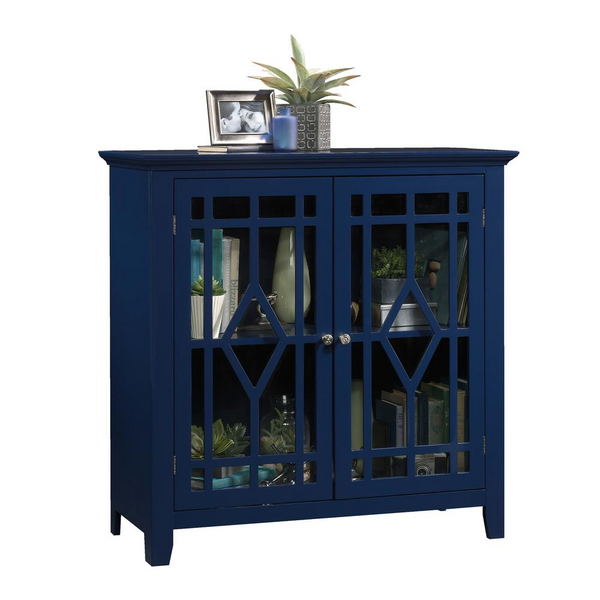 Shoal Creek Display Cabinet Indigo - Elegant Design & Functional Storage