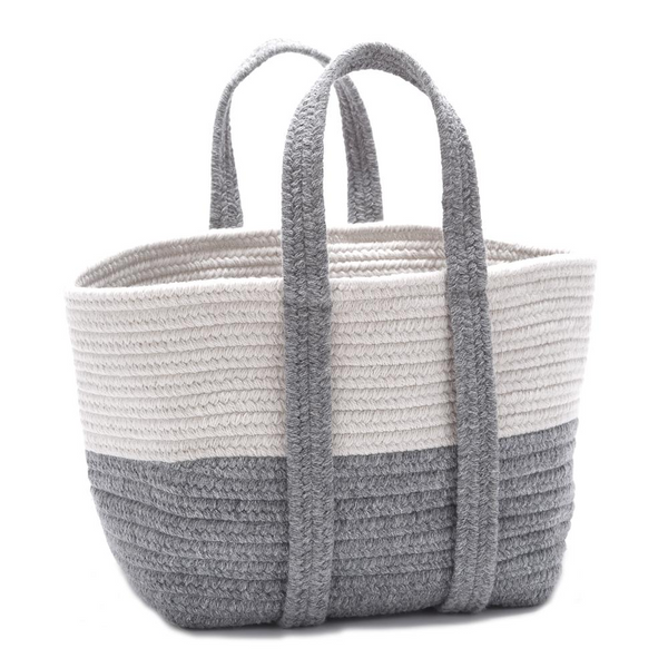 Farmhouse Square Storage Basket 16x14x16 Light Gray - Decorative & Functional