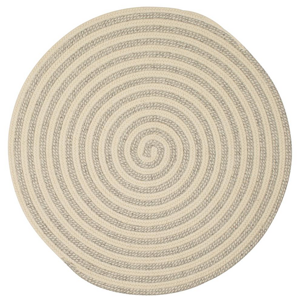 Woodland Round - Light Gray 10' Round | Handwoven Natural Fiber Rug