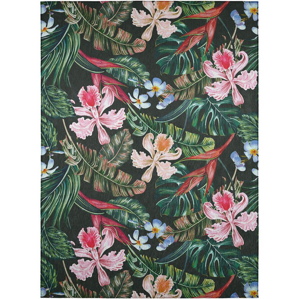 Indoor/Outdoor Tropics TC6 Black Washable 3' x 5' Rug