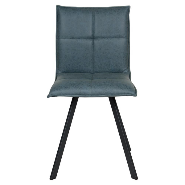 Wesley Modern Leather Dining Chair With Metal Legs - Stylish and Sturdy