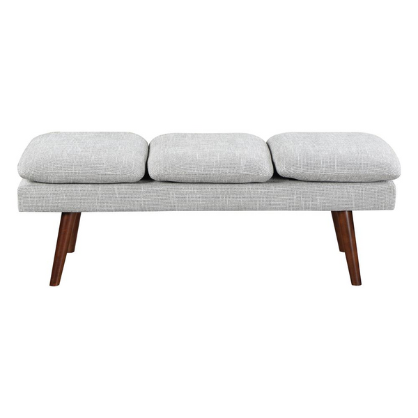 Amanda 54" Mid-Century Bench - Contemporary Upholstered Design