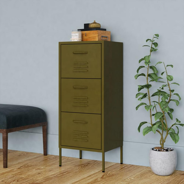 Storage Cabinet Olive Green 16.7"x13.8"x40" Steel | Durable and Stylish