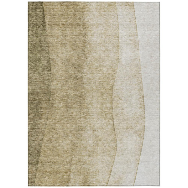 Chantille ACN625 Brown 5' x 7'6" Transitional Area Rug - Ombre Effect, Indoor & Outdoor Use