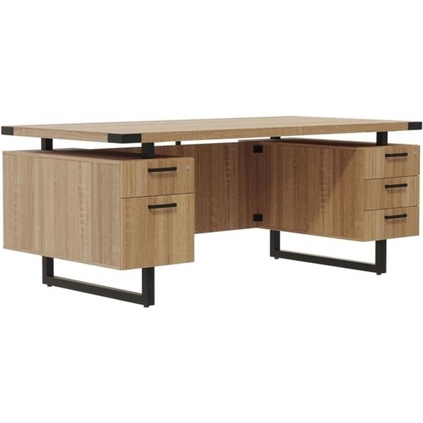 Mirella™ Free Standing Desk - Contemporary Design & Laminate Finish | Modern Office Furniture