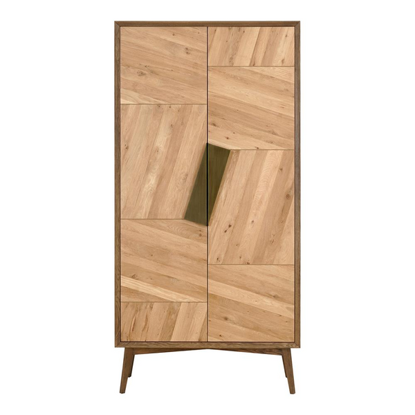 Charlton Tall Cabinet - Stylish & Modern Solid Oak Storage Solution