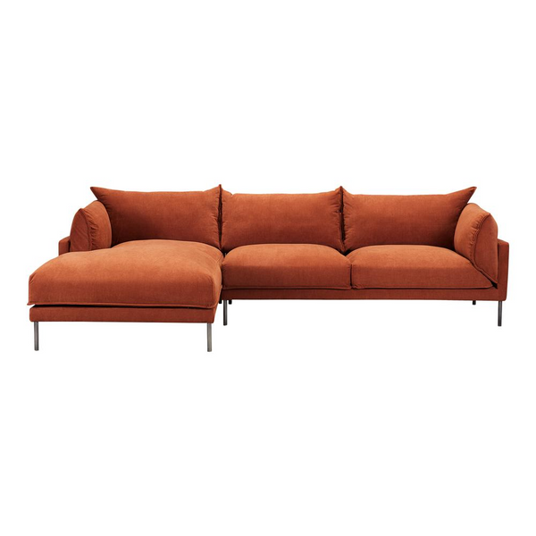 Jamara Sectional Burnt Auburn Left