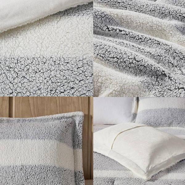 Sherpa Comforter Set - Ultra-Soft, Farmhouse Style Bedding | Machine Washable