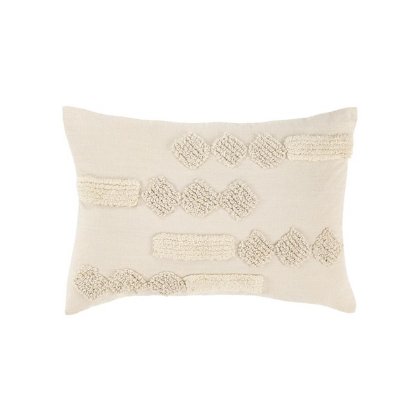 14" x 20" Poly Filled Pillow | Contemporary Textured Geometric Design