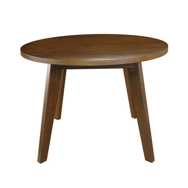 Genuine 24" Round Coffee Table with Solid American Gum - Walnut | Durable & Stylish